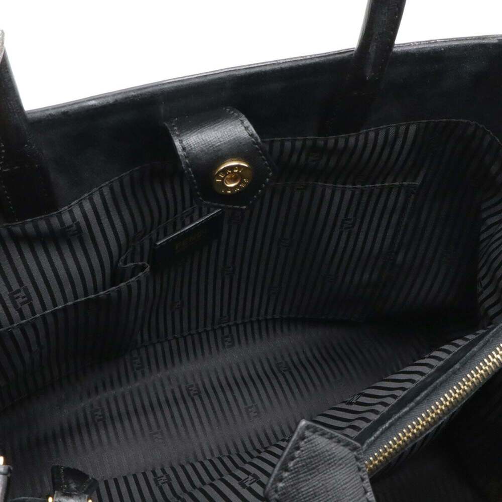 FENDI 2JOURS Handbag/Shoulder Bag, Leather, Black, 8BH250 - Picture 7 of 9